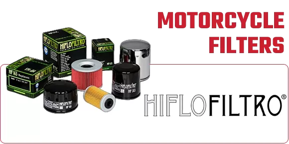 HiFlo motorcycle oil, air and fuel filters