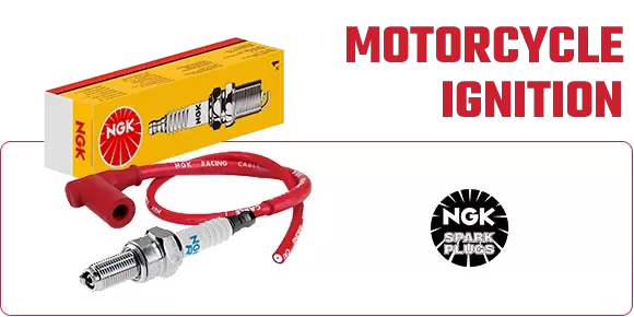 NGK motorcycle spark plugs and ignition parts