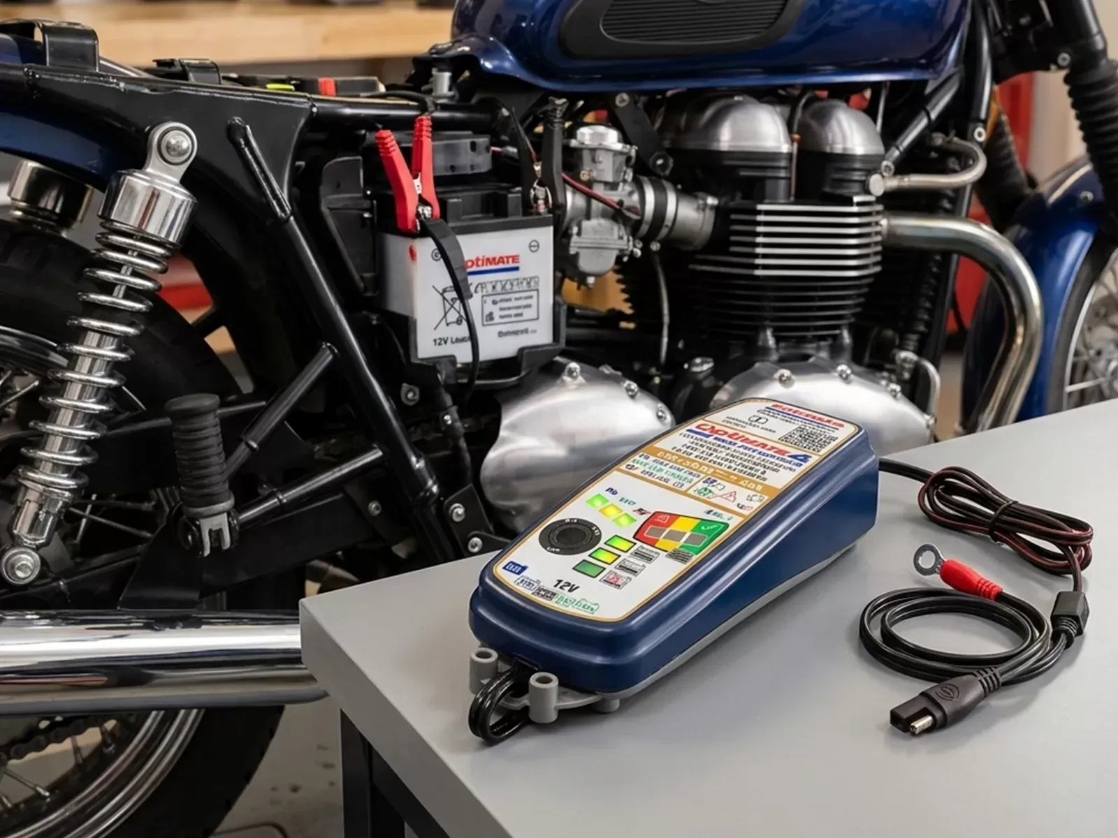 OptiMate 4 Quad Program motorcycle battery conditioner