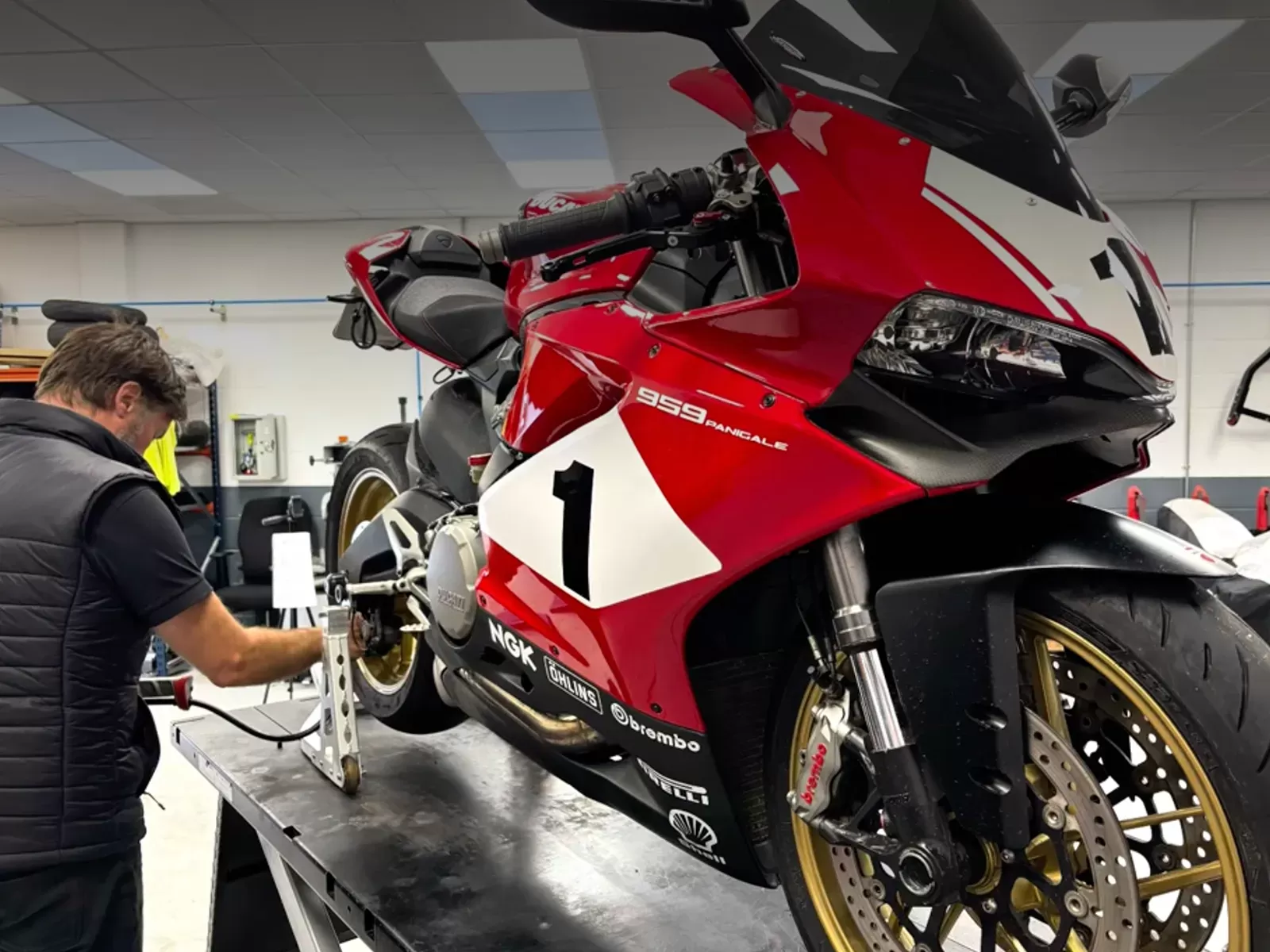 Motorcycle annual service at Motorcycles UK, Swindon