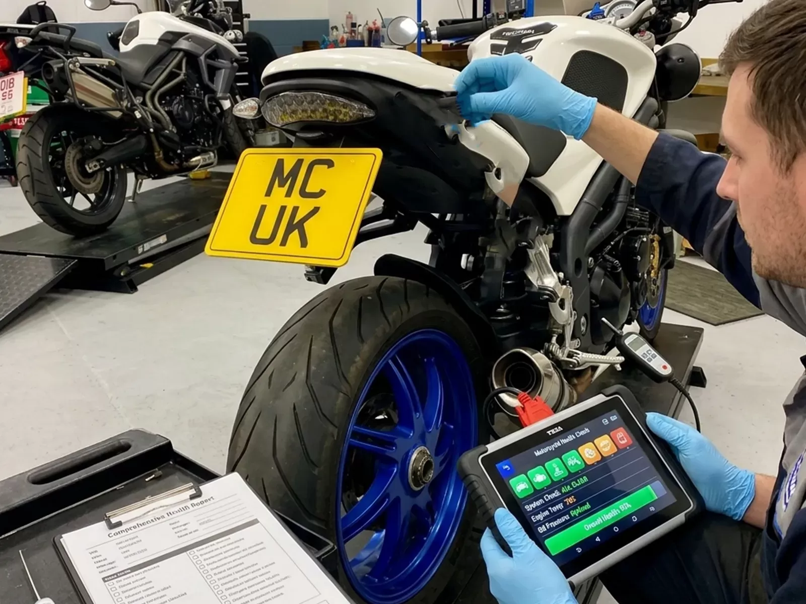 Free motorcycle health check