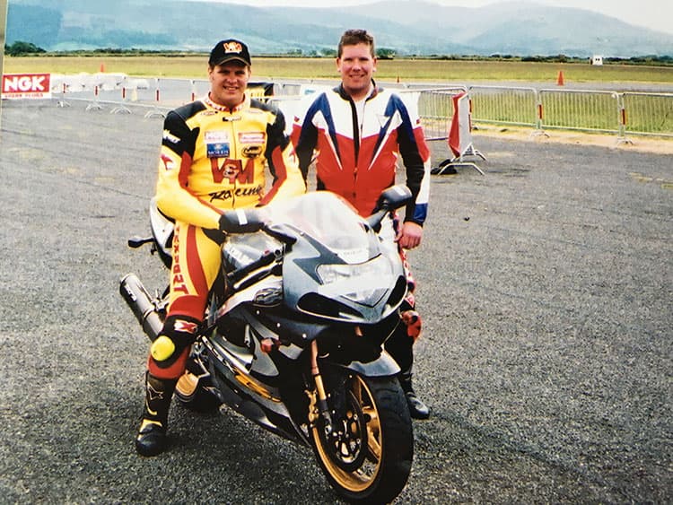 Chris Waldron with David Jefferies